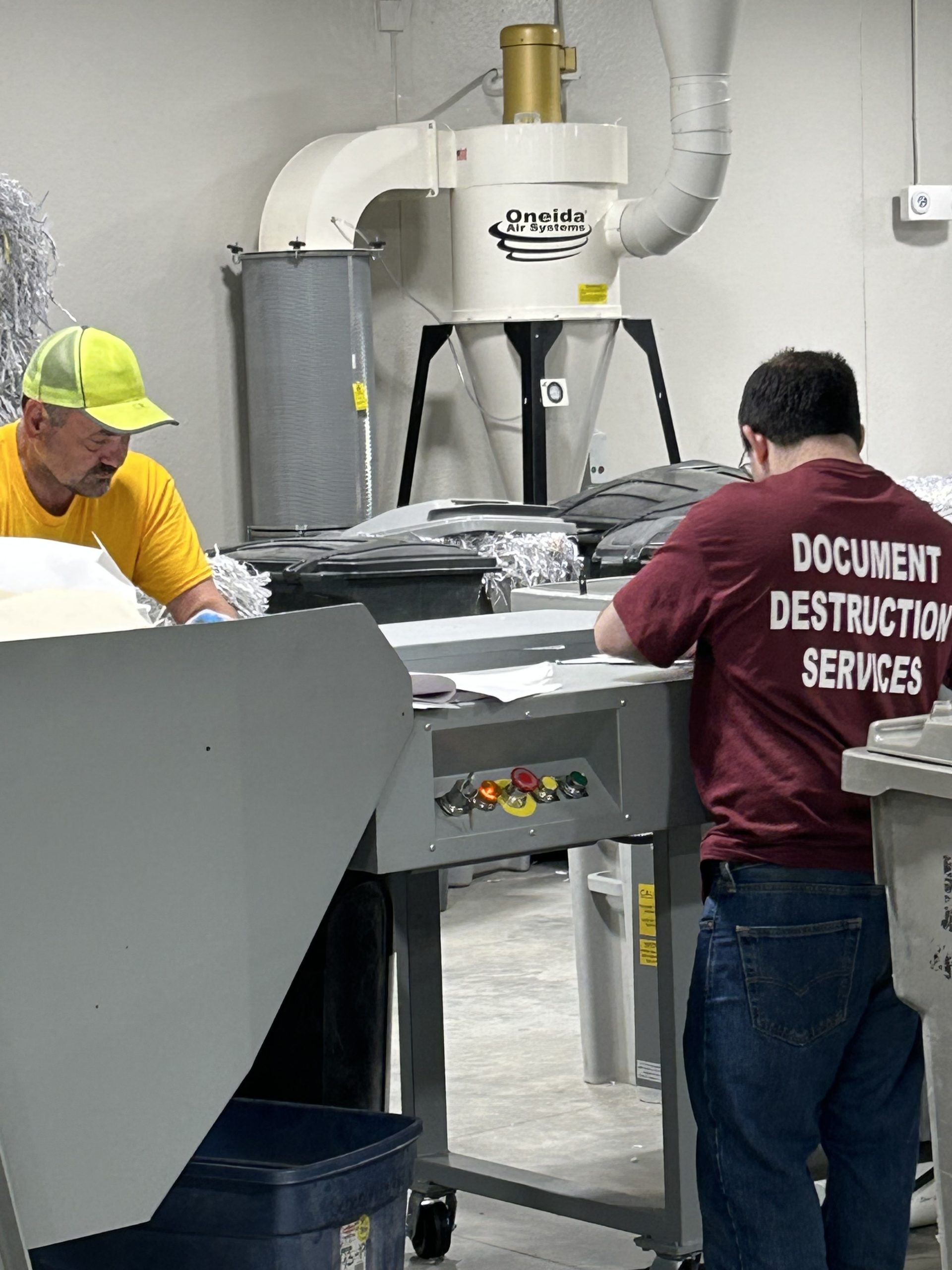 Document destruction workers